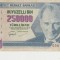 B11 3 - Bancnota foarte veche - Turcia - 250 000 lire