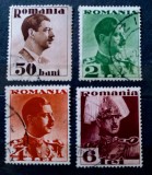 ROMANIA 1934 LP 108 Carol II FARA POSTA Serie stampilate