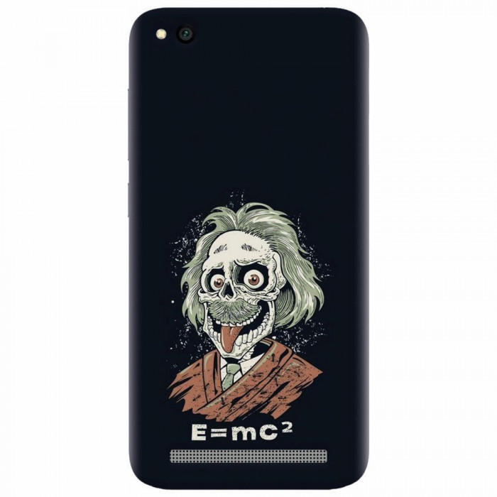 Husa silicon pentru Xiaomi Redmi 5A, Albert Einstein Caricature
