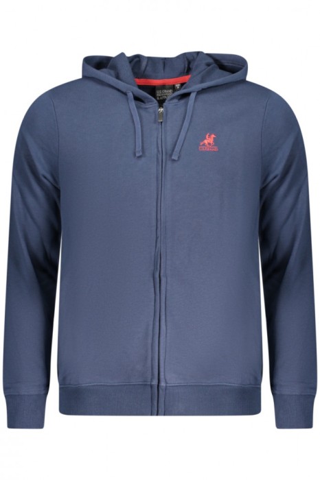 U.S. Grand POLO hanorac barbati cu fermoar si gluga , logo alb brodat, cu