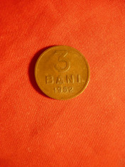 Moneda 3 bani 1952 bronz cal. apr. NC Romania foto