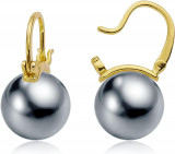 XEL Cercei cu perle pentru femei,Cercei cu perle placate cu aur 18K Hypoallergen, Oem
