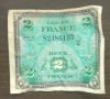 Bancnota Franța - 2 Francs 1944 - Seria 2 - Comandament militar aliat