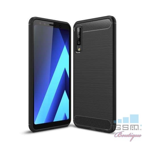 Husa Samsung Galaxy A7 2018 TPU Neagra Husa Samsung Galaxy A7 2018 TPU Neagra