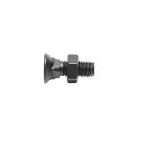 Surub brazdar PP4 cu cap patrat si piulita M14x40 pentru utilaje agricole