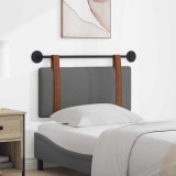 vidaXL Cap de pat suspendat Simplu Gri &icirc;nchis 80 x 40 cm Lemn compozit 42031334