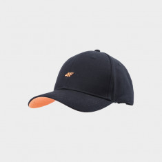 Șapcă cu cozoroc strapback unisex - neagră