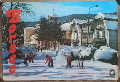 Borsec// afis turism ONT Carpati, perioada comunista foto