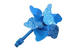 Accesoriu montaj pe ghidon, morisca de vant, culoare albastru Cod:A713
