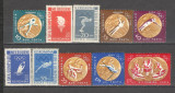 Romania.1961 Medalii olimpice MELBOURNE SI ROMA dantelate DR.109, Nestampilat