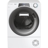 Uscator de rufe Candy Rapido Pro RPE H8A2TRE-S, Pompa de caldura, Wi-Fi, 8 kg, 14 programe, Clasa E, alb