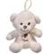 Mini ursulet de plus, Crem deschis, 11 cm