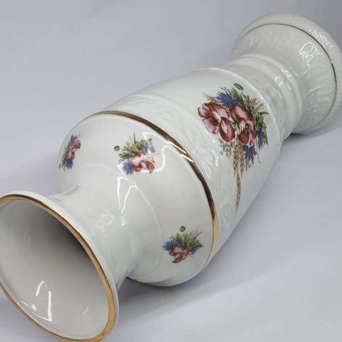 Vaza mare RARA portelan romanesc vechi, vintage - 38 cm- ARPO- Curtea de Arges