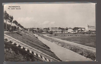 CPIB 20588 CARTE POSTALA - TECHIRGHIOL. PE MALUL LACULUI, RPR, NECIRCULATA foto