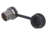 Soclu ST12 tată 6 PIN IP67 5A 125V 0,75mm2