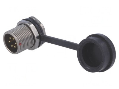 Soclu ST12 tată 6 PIN IP67 5A 125V 0,75mm2 foto