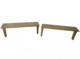 Set 2 Picioare Metalice Noptiera sau Comoda, Gold, PM49G
