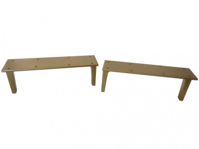 Set 2 Picioare Metalice Noptiera sau Comoda, Gold, PM49G foto