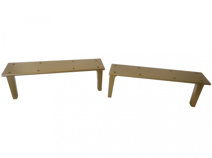Set 2 Picioare Metalice Noptiera sau Comoda, Gold, PM49G