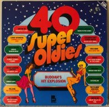 40 Super Oldies - Compilații Disco-Rock - Dublu Vinil 2 LP Teldec DECCA Germany