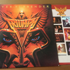 triumph never surrender 1982 disc vinyl lp muzica hard rock canada LAT 1150 VG+