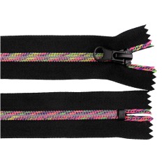 Fermoar spiralat nedetasabil, lungime 16 cm, curcubeu