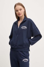 Abercrombie &amp; Fitch bluza femei, culoarea albastru marin, cu imprimeu, KI152-4129