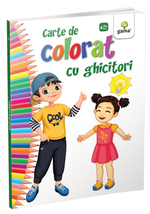 Carte Colorat Cu Ghicitori, - Editura Gama