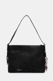 Desigual poșetă SIERRA BUXTON MINI culoarea negru, 25WAXPA0