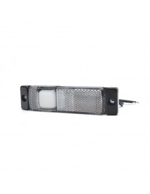 Lampa gabarit Led W45, 12V-24V, pozitie WAS Alb foto