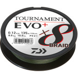 Fir Tournament 8X Braid Evo+ Verde 0.12mm 8.6Kg 135m, Daiwa