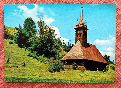 Tara Lapusului - Biserica de lemn din Razoare - Circulata, 1977 foto