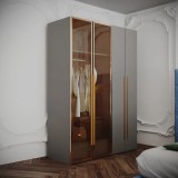 DRESSING MONTREAL MDF GRI 140x55x200cm