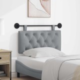 vidaXL Cap de pat suspendat Gri deschis 100 x 55 x 7 cm țesătură 42032040