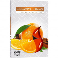 Set 6 pastile lumanari parfumate bispol - cinnamon orange