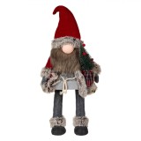 Figurină Decorativă Crăciun, Gnome Interactiv, Căciulă Roșie, 70 cm, Oem