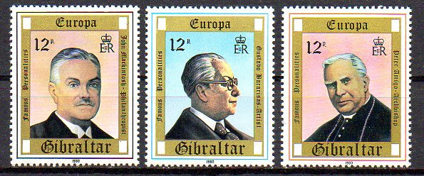 GIBRALTAR 1980, EUROPA CEPT, serie neuzata, MNH