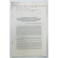 LA VARIANTE DE LC 11,2 DANS LA TROISIEME HOMELIE SUR L 'ORAISON DOMINICALE DE GREGOIRE DE NYSSE ....2007