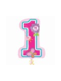 Balon folie cifra 1 sweet girl