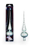 Varf de brad 30cm argintiu decor Roua argintiu, ARBLOOM