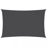 Parasolar Antracit 2.5x5m, Tesatura Oxford, Dreptunghiular, Protectie UV, Copertina gradina