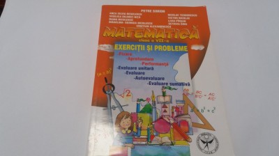 Matematica pentru clasa a VII-a - Exercitii si probleme PETRE SIMION RF3 foto