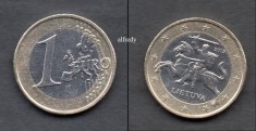 LITUANIA 2015 1 euro foto