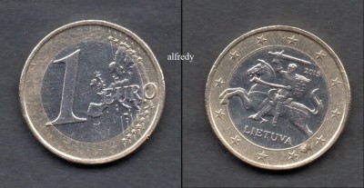 LITUANIA 2015 1 euro foto