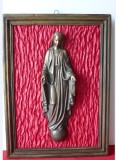 ICOANA VECHE DIN BRONZ MASIV, BASORELIEF