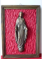 ICOANA VECHE DIN BRONZ MASIV, BASORELIEF