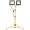 Proiector cu LED și trepied, 2x100 W, alb cald