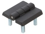 Balama Poliamidă Neagră 30mm cu Bolț Filetat