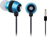 Casti+micr Spacer MHS-EP-002 albastre in ureche