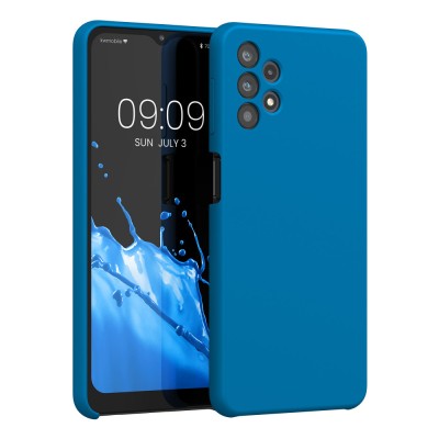 Husa Kwmobile pentru Samsung Galaxy A32 5G, Silicon, Albastru, 54336.228 foto